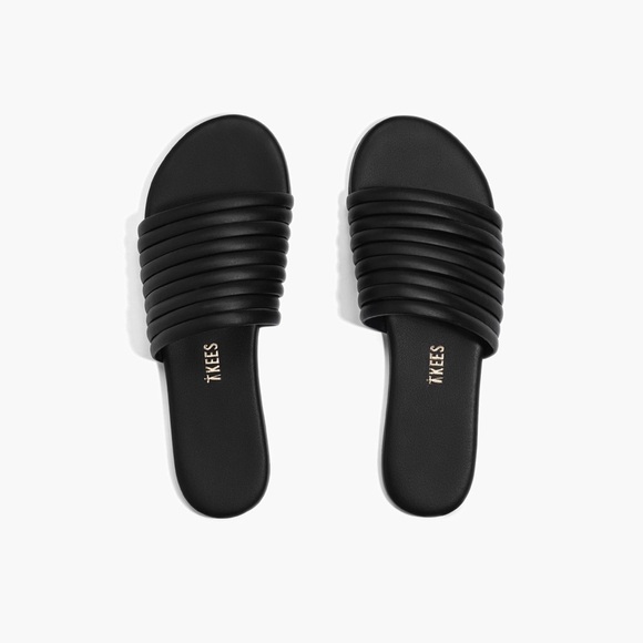 TKEES Caro Women's Black Slide Sandals - Picture 1 of 9